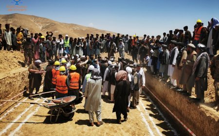 کار ساخت شبکه آب‌رسانی در سمنگان آغاز شد.