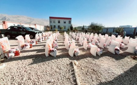 مساعدت مواد غذایی برای ۱۰۰ خانواده بی‌بضاعت در سمنگان