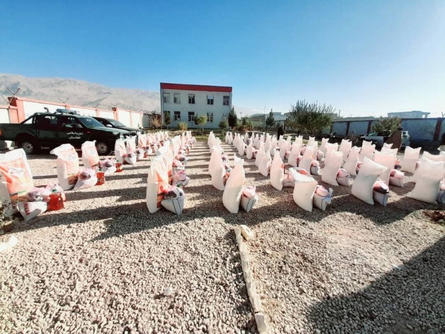 مساعدت مواد غذایی برای ۱۰۰ خانواده بی‌بضاعت در سمنگان